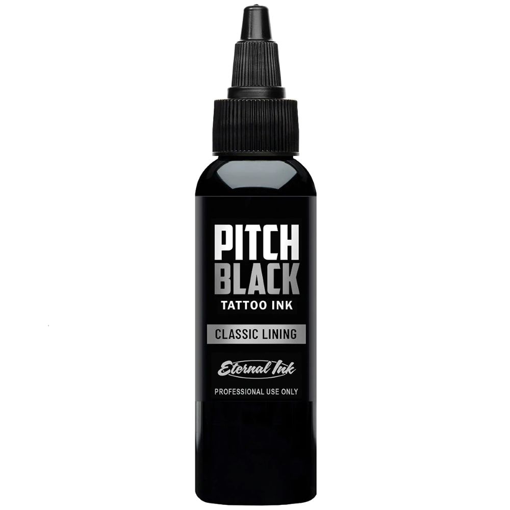 Pitch Black Classic Lining — Eternal Tattoo Ink - 8oz