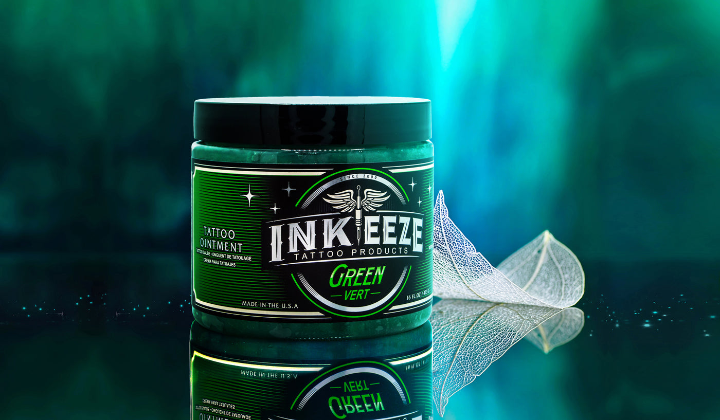 INKEEZE GREEN TATTOO OINTMENT – 16OZ