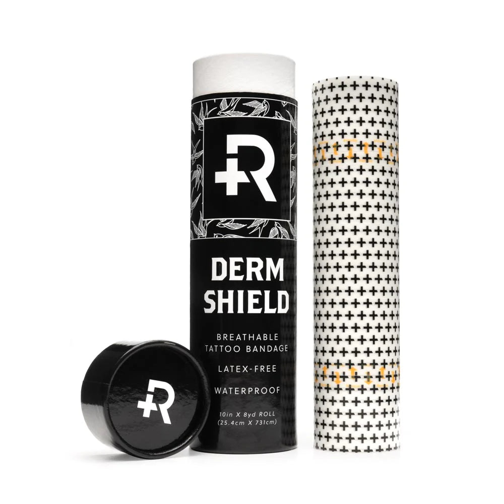 RECOVERY DERM SHIELD – TATTOO ADHESIVE FILM – 10" X 8YD ROLL