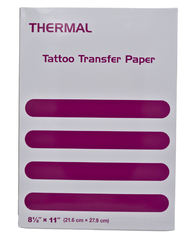 THERMAL TATTOO TRANSFER PAPER - 8.5" X 11" (BOX OF 100)