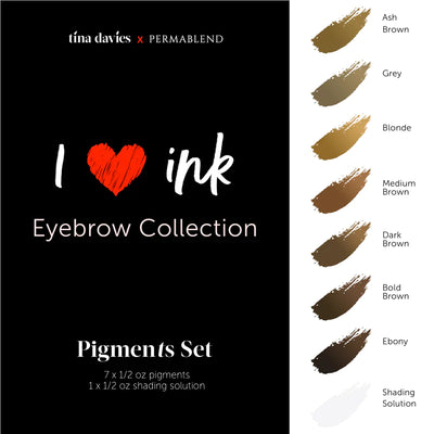 TINA DAVIES 'I ❤ INK' - EYEBROW COLLECTION