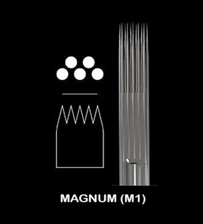 Leopard Magnum Shader Standard #12 Gauge Cartridge Tattoo Needles - Medium Taper