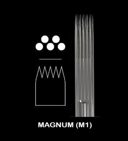 Leopard Magnum Shader Bugpin #10 Gauge Cartridge Tattoo Needles - Long Taper