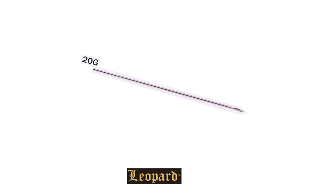 Leopard 20g Sterilized 2'' Piercing Needles - Box of 100