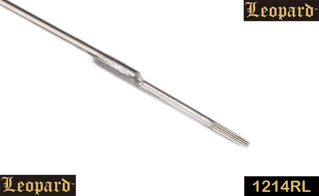 Leopard Pre-Made Bar Needles - Standard #12 Gauge Round Liner - High Polished Taper