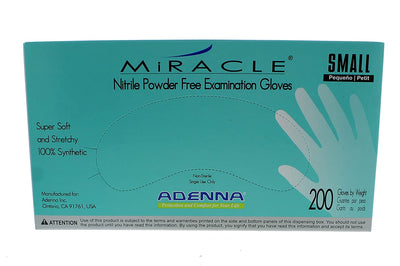 Adenna Miracle 3.5 mil Nitrile Powder Free Blue Exam Gloves (200/box - 10 boxes/case)